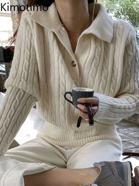 women's sweaters kimotimo twited sweaters female autumn winter turn down collar loose sweater korean chic simple solid long sleeves kni, White;black
women's sweaters kimotimo twited sweaters female autumn winter turn down collar loose sweater korean chic simple solid long sleeves kni, White;black