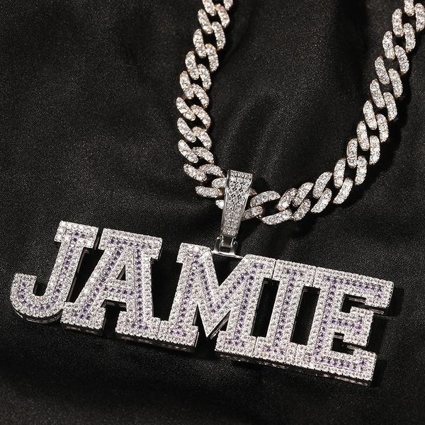 ling a-z custom name letters pendant necklaces courful zircon can choose real gold plated hip hop jewelry, Silver
ling a-z custom name letters pendant necklaces courful zircon can choose real gold plated hip hop jewelry, Silver
