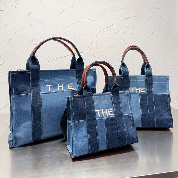 denim jeans tote bag large capacity canvas shopping bags patchwork color handbag fashion letter removable adjustable strap zipper closure we
denim jeans tote bag large capacity canvas shopping bags patchwork color handbag fashion letter removable adjustable strap zipper closure we