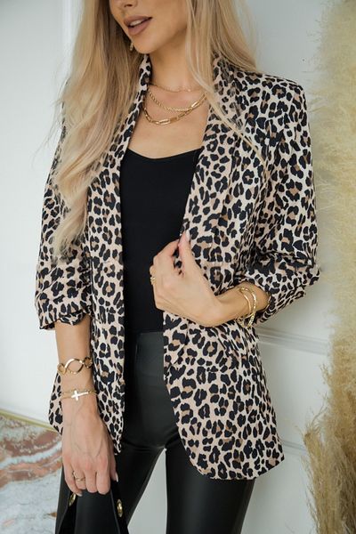 women's suits blazers autumn leopard women's coat lapel long sleeve pockets skinny coats femlae fashion elegant casual office stre, White;black
women's suits blazers autumn leopard women's coat lapel long sleeve pockets skinny coats femlae fashion elegant casual office stre, White;black