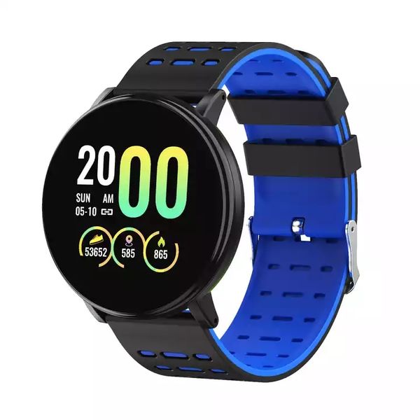 Image of 119 Plus Smart Watch Men Women Blood Pressure Waterproof Sport Round Smartwatch Smart Clock Fitness Tracker For Android IOS