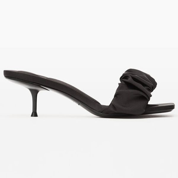 sienna crystal heels' shoes jessie scrunchie satin slippers heel bright enamel finish leather outsole5.5cm sizes 35-41, Black
sienna crystal heels' shoes jessie scrunchie satin slippers heel bright enamel finish leather outsole5.5cm sizes 35-41, Black