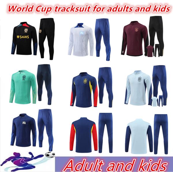 2022 world cup men and kids jogging tracksuit uniform spain track field jersey pedri morata pedri espana camiseta training shirt brazil port, Black
2022 world cup men and kids jogging tracksuit uniform spain track field jersey pedri morata pedri espana camiseta training shirt brazil port, Black