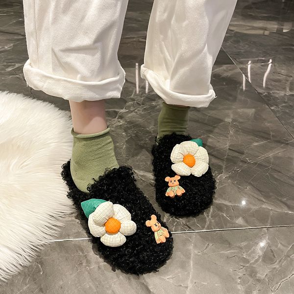 slippers plush slippers women's autumn winter fashion allmatch cute home comfortable and elegant cotton slippers women zapatos mujer 22, Black
slippers plush slippers women's autumn winter fashion allmatch cute home comfortable and elegant cotton slippers women zapatos mujer 22, Black