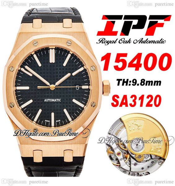 ipf 41mm 1540 a3120 automatic mens watch ultra-thin 9.8mm rose gold black textured dial stick markers leather strap super edition watches pu, Slivery;brown
ipf 41mm 1540 a3120 automatic mens watch ultra-thin 9.8mm rose gold black textured dial stick markers leather strap super edition watches pu, Slivery;brown