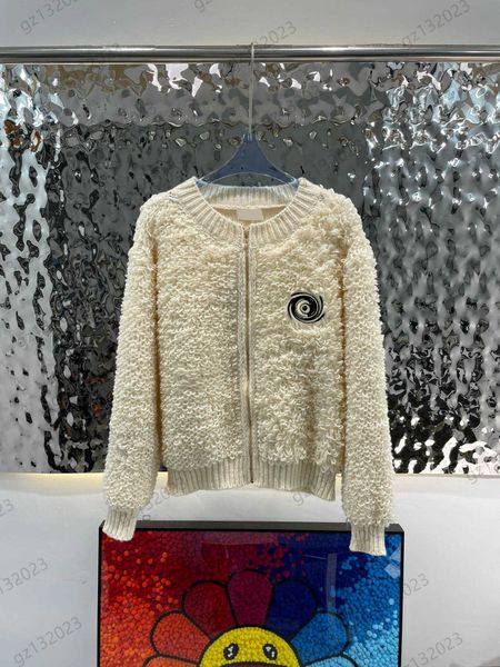 womens sweater cardigan classic logo embroidery thread round collar zipper flap terry knit cardigans long sleeve slim warm knitwear simple s, White;black
womens sweater cardigan classic logo embroidery thread round collar zipper flap terry knit cardigans long sleeve slim warm knitwear simple s, White;black