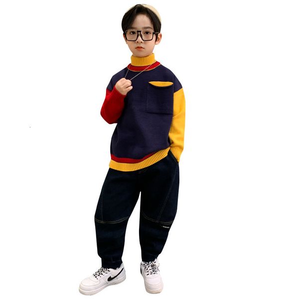 cardigan children's sweater for teens autumn winter fashion casual high collar pullover for boys thick warm knit patchwork 414 y rs 221, Blue
cardigan children's sweater for teens autumn winter fashion casual high collar pullover for boys thick warm knit patchwork 414 y rs 221, Blue