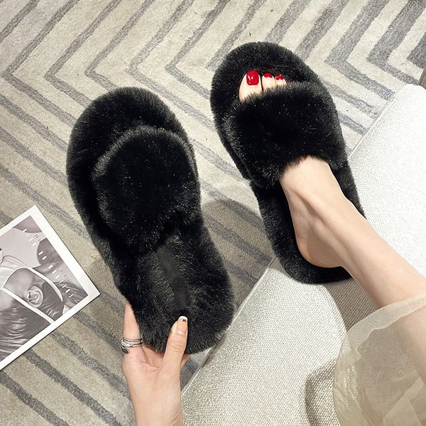 slippers women's luxury one word thick bottom warm plush women's cotton slippers indoor and outdoor warm plush slippers zapatos mu, Black
slippers women's luxury one word thick bottom warm plush women's cotton slippers indoor and outdoor warm plush slippers zapatos mu, Black