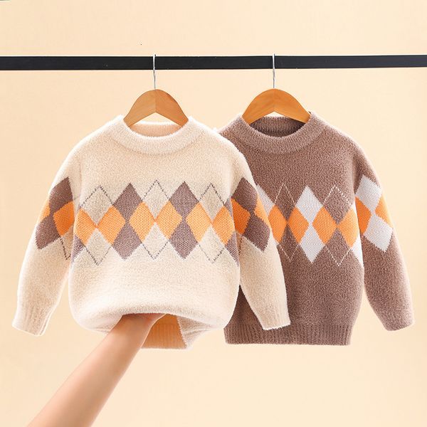 cardigan autumn winter style boys plush thickened children's sweater long sleeve round neck knitting bottomed sweater baby clothes 2211, Blue
cardigan autumn winter style boys plush thickened children's sweater long sleeve round neck knitting bottomed sweater baby clothes 2211, Blue
