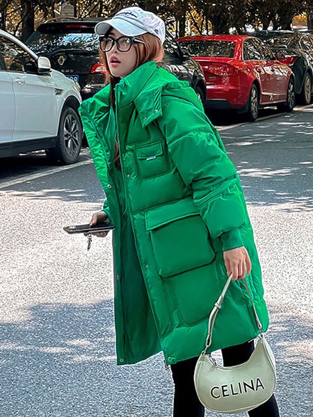 women's down parkas women long jacket winter thick coats ladies padded hooded down cotton jackets woman solid green koreanfashion loose, Black
women's down parkas women long jacket winter thick coats ladies padded hooded down cotton jackets woman solid green koreanfashion loose, Black
