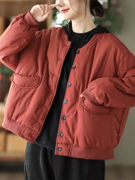 women's jackets winter clothes women short cotton clip baseball collar jacket women's solid color loose casual warm cotton clothin, Black;brown
women's jackets winter clothes women short cotton clip baseball collar jacket women's solid color loose casual warm cotton clothin, Black;brown