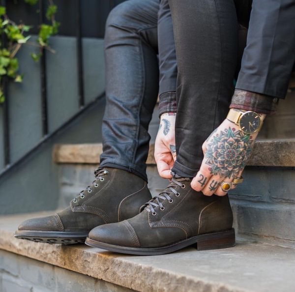 genuine leather gentlemen martin boots high thick heel cargo booties mens western shoes, Black
genuine leather gentlemen martin boots high thick heel cargo booties mens western shoes, Black