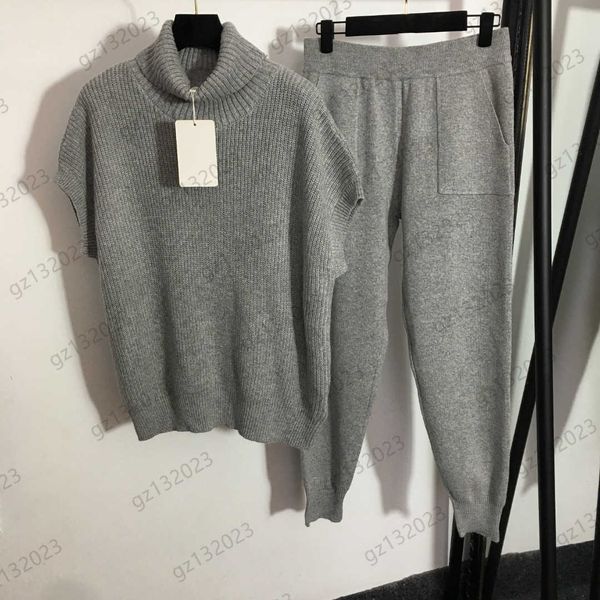 womens two piece pants tracksuit high neck off shoulder design short sleeve knit sweater tall waist loose bunch foot trousers fashion design, White
womens two piece pants tracksuit high neck off shoulder design short sleeve knit sweater tall waist loose bunch foot trousers fashion design, White