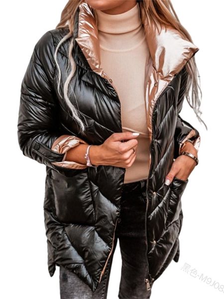 women's down parkas mandylandy women winter warm parka fashion casual shiny thick long sleeve stand collar zipper jacket coat outwear 2, Black
women's down parkas mandylandy women winter warm parka fashion casual shiny thick long sleeve stand collar zipper jacket coat outwear 2, Black