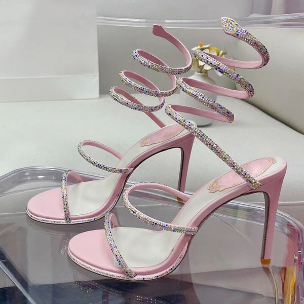heels sandals dress high shoes sandal luxury designer crystal ankle strap winding 10mm fashionable stiletto heel for womens rene caovilla za, Black
heels sandals dress high shoes sandal luxury designer crystal ankle strap winding 10mm fashionable stiletto heel for womens rene caovilla za, Black