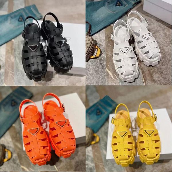 sandals slide beach casual shoes female designer rubber fashion thick-soled triangle metal slippers retro round toe shoes, Black
sandals slide beach casual shoes female designer rubber fashion thick-soled triangle metal slippers retro round toe shoes, Black
