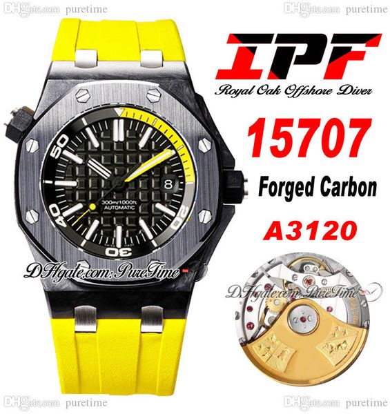 ipf 1570 forged carbon a3120 automatic mens watch 42mm black textured dial stick markers yellow rubber strap super edition watches puretime, Slivery;brown
ipf 1570 forged carbon a3120 automatic mens watch 42mm black textured dial stick markers yellow rubber strap super edition watches puretime, Slivery;brown