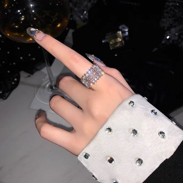 new brand ins sell wedding rings simple fashion jewelry sterling sier pave white 5a cubic zircon women open adjustable engagement, Slivery;golden
new brand ins sell wedding rings simple fashion jewelry sterling sier pave white 5a cubic zircon women open adjustable engagement, Slivery;golden