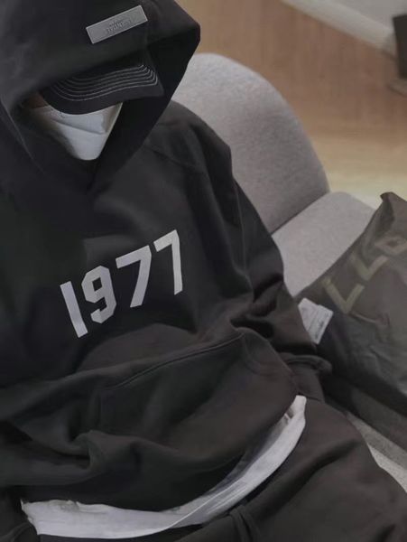 fear offog compound thread hoodie essentials 3m embroidered cotton terry hooded padded sweatshirt, Black
fear offog compound thread hoodie essentials 3m embroidered cotton terry hooded padded sweatshirt, Black