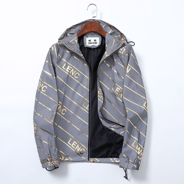 mens jackets thin windbreaker zip hooded stripe outerwear quality hip hop designer coats armband fashion spring and autumn parkas size m-3xl, Black;brown
mens jackets thin windbreaker zip hooded stripe outerwear quality hip hop designer coats armband fashion spring and autumn parkas size m-3xl, Black;brown