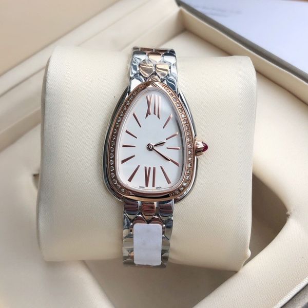 popular women's quartz watch fashion 33mm stainless steel gold watch plate waterproof personality girl snake diamond moissanite designe, Slivery;brown
popular women's quartz watch fashion 33mm stainless steel gold watch plate waterproof personality girl snake diamond moissanite designe, Slivery;brown