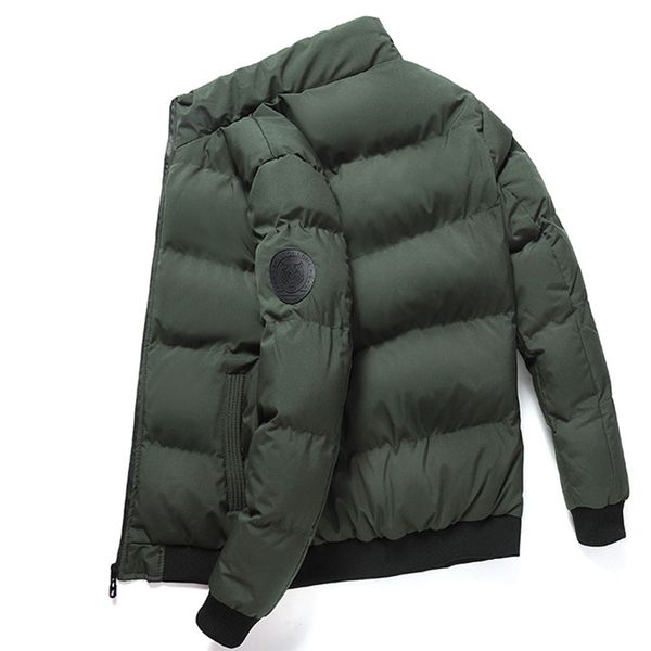 new stand-collar men's cotton-padded clothes thickened in winter and the version of tide, White
new stand-collar men's cotton-padded clothes thickened in winter and the version of tide, White