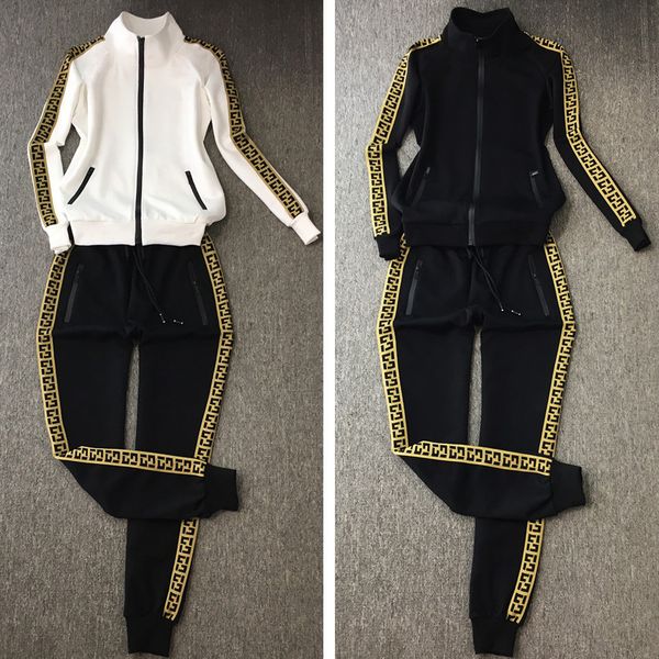2022 brand womens tracksuits wear designer fall casual cotton sport suit large brand high end women's zipper cardigan coat and pants, Gray
2022 brand womens tracksuits wear designer fall casual cotton sport suit large brand high end women's zipper cardigan coat and pants, Gray
