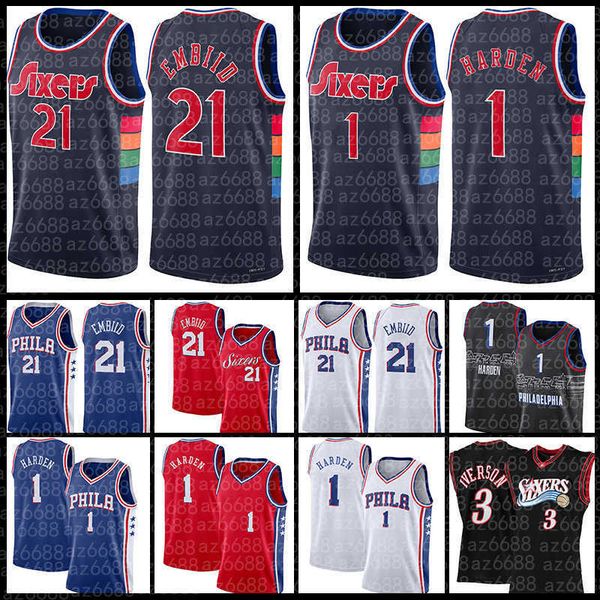 joel 21 embiid james basketball jersey 1 harden tyrese 0 maxey philadelphia''76ers''jersey allen 3 iverson men retro 75t, Black;red
joel 21 embiid james basketball jersey 1 harden tyrese 0 maxey philadelphia''76ers''jersey allen 3 iverson men retro 75t, Black;red