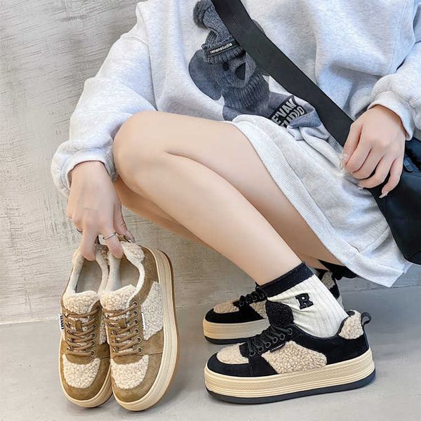 casual shoes winter thick soled sponge cake board for cashmere women's 2022 new winter sports casual cotton shoes, Black
casual shoes winter thick soled sponge cake board for cashmere women's 2022 new winter sports casual cotton shoes, Black