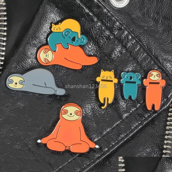 pins brooches sport yoga sloth brooch pins cute enamel cartoon animal lapel pin for women men dress co fashion jewelry drop deli dhvfc, Gray
pins brooches sport yoga sloth brooch pins cute enamel cartoon animal lapel pin for women men dress co fashion jewelry drop deli dhvfc, Gray