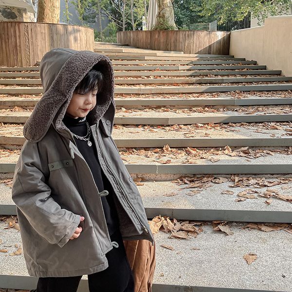 down coat children's wear boys' winter coat hooded children's plush thickened warm windbreaker outerwear 1187 221125, Blue;gray
down coat children's wear boys' winter coat hooded children's plush thickened warm windbreaker outerwear 1187 221125, Blue;gray