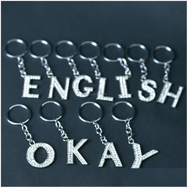 key rings crystal english initial keychain key rings letter charm holders handbag pendant fashion jewelry gift drop delivery dhklh, Slivery;golden
key rings crystal english initial keychain key rings letter charm holders handbag pendant fashion jewelry gift drop delivery dhklh, Slivery;golden