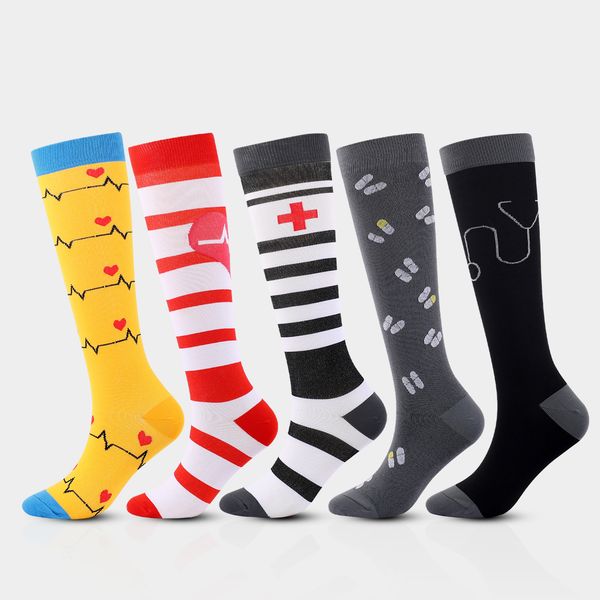 long tube exercise pressure tibia socks men and women marathon cycling running pilates socks, Black;white
long tube exercise pressure tibia socks men and women marathon cycling running pilates socks, Black;white