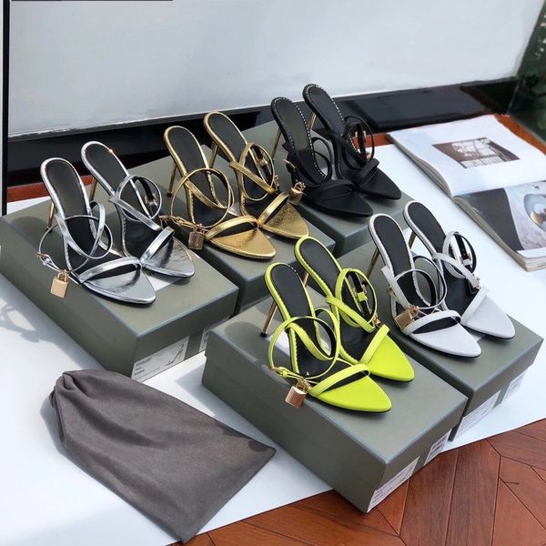 high heeled sandals shoes for womens luxury designer golden lock decorate ladies dress shoes genuine leather .5cm metal heels stiletto ank, Black
high heeled sandals shoes for womens luxury designer golden lock decorate ladies dress shoes genuine leather .5cm metal heels stiletto ank, Black