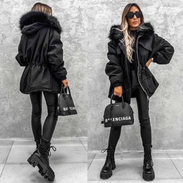 women's down parkas mandylandy women's winter warm hooded down jacket long sleeve parka faux fur coat long jacket coat overcoat 22, Black
women's down parkas mandylandy women's winter warm hooded down jacket long sleeve parka faux fur coat long jacket coat overcoat 22, Black