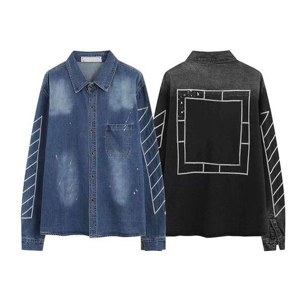 mens womens jacket denim coat designer jackets fashion letter ow print outerwear spring autumn outdoor high-end coats athletic wear casual c, Black;brown
mens womens jacket denim coat designer jackets fashion letter ow print outerwear spring autumn outdoor high-end coats athletic wear casual c, Black;brown