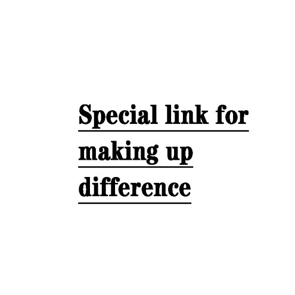 special link for making up difference vip private links 2nd generation machine and fedex cost, Black
special link for making up difference vip private links 2nd generation machine and fedex cost, Black
