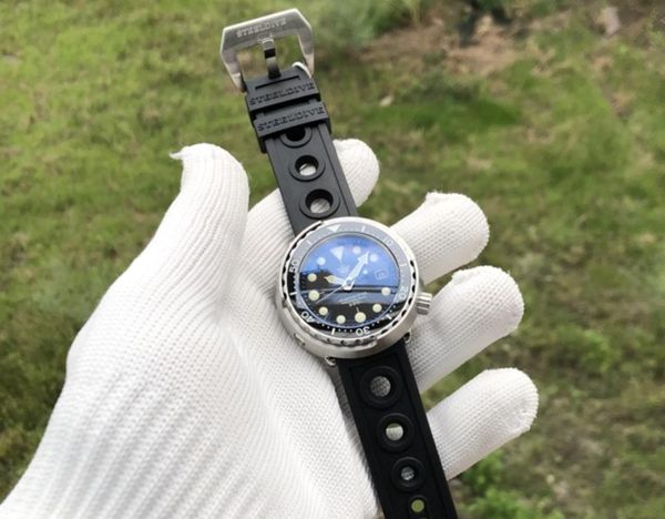 steeldive 47mm black tuna men's dive watch 300m water resistance sapphire japan nh35a automatic mechanical watches wristwatches, Slivery;brown
steeldive 47mm black tuna men's dive watch 300m water resistance sapphire japan nh35a automatic mechanical watches wristwatches, Slivery;brown
