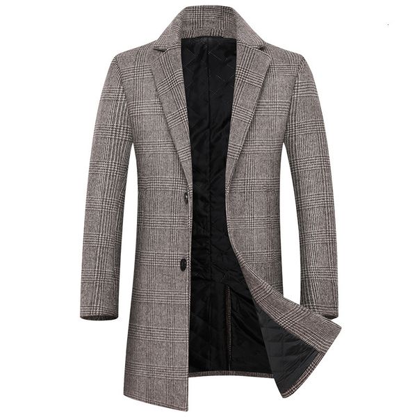 men's wool blends mens trench coat wool blend pea coat men winter mid long single breasted classic stylish business plaid overcoat wind, Black
men's wool blends mens trench coat wool blend pea coat men winter mid long single breasted classic stylish business plaid overcoat wind, Black