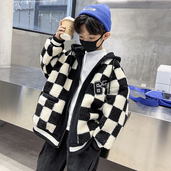 jackets kids lamb fleece clothes for boys autumn winter fashion thick warm hooded teenager plaid print design coats 8 10 12 14y 221125, Blue;gray
jackets kids lamb fleece clothes for boys autumn winter fashion thick warm hooded teenager plaid print design coats 8 10 12 14y 221125, Blue;gray