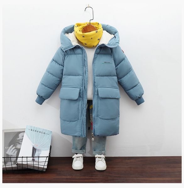 down coat winter boys girls jacket the hooded warm coat lengthened 210year old baby korean version thickened children's clothing 221125, Blue;gray
down coat winter boys girls jacket the hooded warm coat lengthened 210year old baby korean version thickened children's clothing 221125, Blue;gray