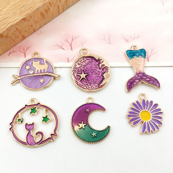 charms for keychain necklace bracelet jewelry making supplies purple moon star love heart pendant findings & components acessories christmas, Bronze;silver
charms for keychain necklace bracelet jewelry making supplies purple moon star love heart pendant findings & components acessories christmas, Bronze;silver