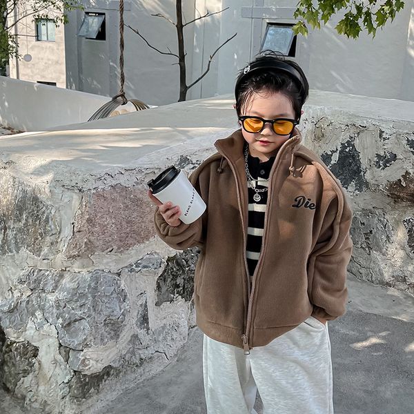 jackets boys' fleece coat plush thickened children's clothing autumn and winter warm outerwear 1195 221125, Blue;gray
jackets boys' fleece coat plush thickened children's clothing autumn and winter warm outerwear 1195 221125, Blue;gray