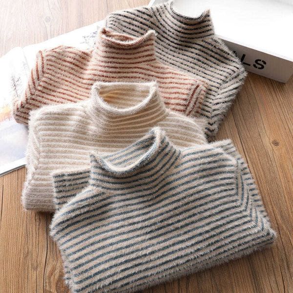 cardigan boys striped mink fleece sweater autumn winter fashion plus velvet thick knitted bottoming shirts girl round neck pullover 412y 221, Blue
cardigan boys striped mink fleece sweater autumn winter fashion plus velvet thick knitted bottoming shirts girl round neck pullover 412y 221, Blue