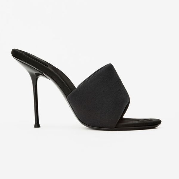 sienna crystal heels' shoes sienna crystal flip-flops shiny enamel stiletto heel height .5cm, Black