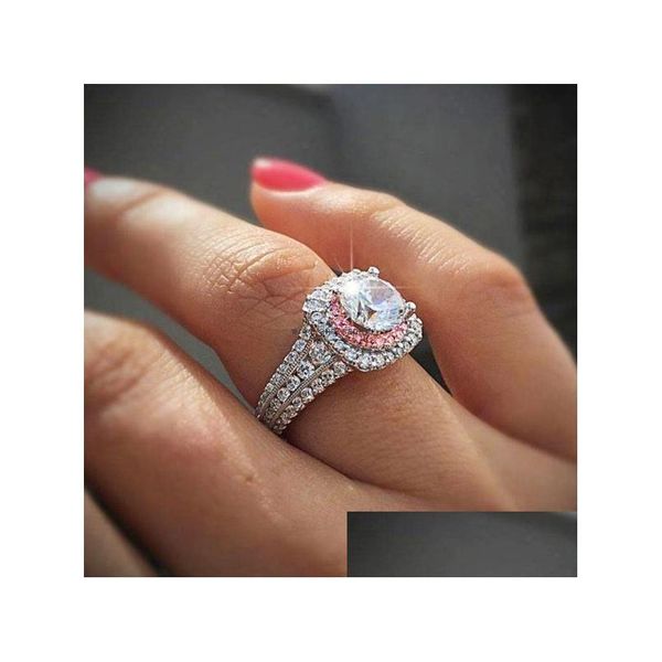 cluster rings zircon wedding rings band for women fashion jewelry round gemstone engagement ring finger drop delivery dhvxy, Golden;silver
cluster rings zircon wedding rings band for women fashion jewelry round gemstone engagement ring finger drop delivery dhvxy, Golden;silver