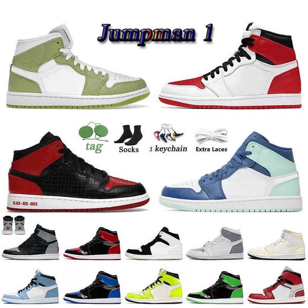 2022 new jumpman 1 1s og high basketball shoes with box pine green black court purple royal bred toe nc obsidian unc game sneakers trainers
2022 new jumpman 1 1s og high basketball shoes with box pine green black court purple royal bred toe nc obsidian unc game sneakers trainers