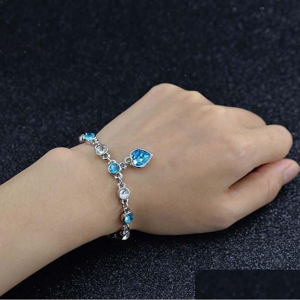 other jewelry sets crystal heart charm bracelet blue sea diamond bracelets fashion jewelry for women children gift drop delivery sets dh4w1, Silver
other jewelry sets crystal heart charm bracelet blue sea diamond bracelets fashion jewelry for women children gift drop delivery sets dh4w1, Silver