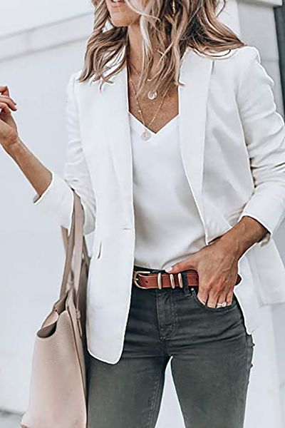 women's suits blazers autumn women's blazer black long sleeve single breasted solid blazers female coat fashion elegant office lad, White;black
women's suits blazers autumn women's blazer black long sleeve single breasted solid blazers female coat fashion elegant office lad, White;black