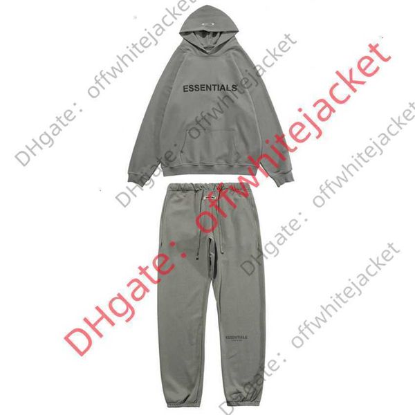 men tracksuits set fog multi thread essentials three-dimensional front letter pressure glue hoodie reflective casual pants, Gray
men tracksuits set fog multi thread essentials three-dimensional front letter pressure glue hoodie reflective casual pants, Gray